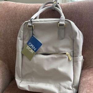 Open Story Light Gray Backpack